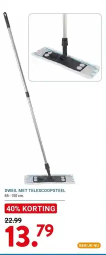 Kluswijs DWEIL MET TELESCOOPSTEEL aanbieding