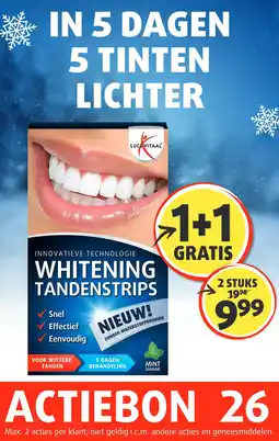 Lucovitaal WHITENING TANDENSTRIPS aanbieding