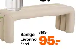 Kwantum Bankje Livorno Zand aanbieding