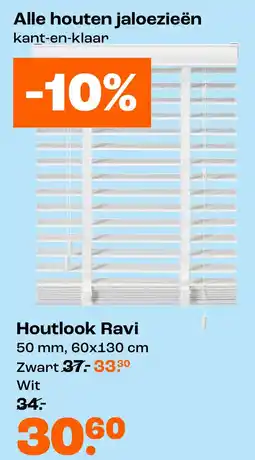 Kwantum Alle houten jaloezieën kant-en-klaar -10% aanbieding