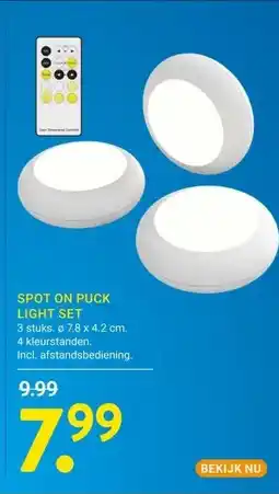 Kluswijs SPOT ON PUCK LIGHT SET aanbieding