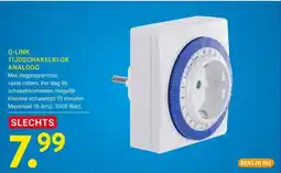 Kluswijs Q-LINK TIJDSCHAKELKLOK ANALOOG aanbieding