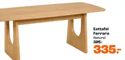 Kwantum Eettafel Ferrara Naturel aanbieding