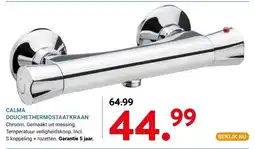 Kluswijs CALMA DOUCHETHERMOSTAATKRAAN Chroom. aanbieding