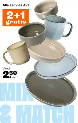 Kwantum Alle servies Ava 2+1 gratis aanbieding