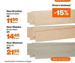 Kwantum Divers laminaat* -15% aanbieding