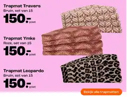 Kwantum Trapmat Travers Bruin, set van 15 aanbieding