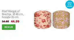Intratuin Poef Margot of Brechje aanbieding