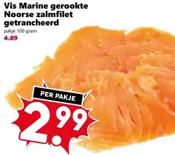 CoopCompact Vis Marine gerookte Noorse zalmfilet getrancheerd aanbieding