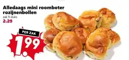 CoopCompact Alledaags mini roomboter rozijnenbollen aanbieding