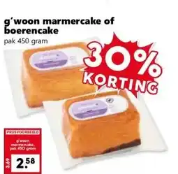 CoopCompact g'woon marmercake of boerencake aanbieding
