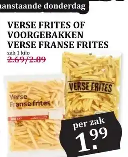 CoopCompact VERSE FRITES OF VOORGEBAKKEN VERSE FRANSE FRITES aanbieding