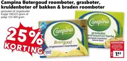 CoopCompact Campina Botergoud roomboter, grasboter, kruidenboter of bakken & braden roomboter aanbieding