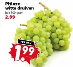 Coop Pitloze witte druiven aanbieding
