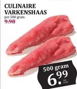 CoopCompact CULINAIRE VARKENSHAAS aanbieding