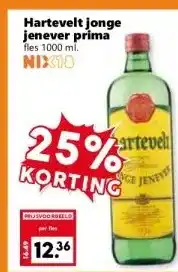 CoopCompact Hartevelt jonge jenever prima aanbieding