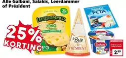 CoopCompact Alle Galbani, Salakis, Leerdammer of Président aanbieding