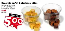 Coop Brownie en/of boterkoek bites aanbieding