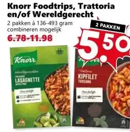 Coop Knorr Foodtrips, Trattoria en/of Wereldgerecht aanbieding