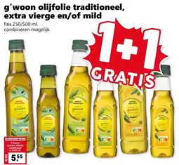 Coop g'woon olijfolie traditioneel, extra vierge en/of mild aanbieding
