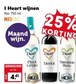 Coop I Heart wijnen aanbieding