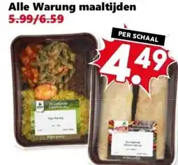 Coop Alle Warung maaltijden aanbieding