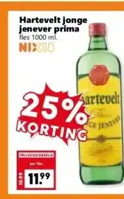 Coop Hartevelt jonge jenever prima aanbieding