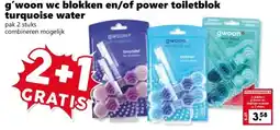 Coop g'woon wc blokken en/of power toiletblok turquoise water aanbieding