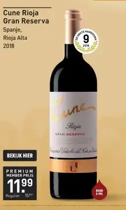 Gall & Gall Cune Rioja Gran Reserva 75CL aanbieding