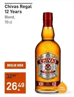Gall & Gall Chivas Regal 12 Years 70CL aanbieding
