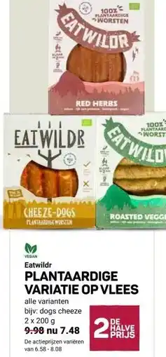Ekoplaza Eatwildr PLANTAARDIGE VARIATIE OP VLEES aanbieding