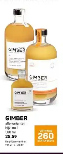 Ekoplaza GIMBER aanbieding