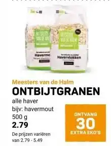 Ekoplaza Meesters van de Halm ONTBIJTGRANEN aanbieding