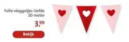 Bruna Folie vlaggetjes Liefde aanbieding