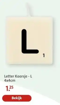 Bruna Letter Kaarsje L aanbieding