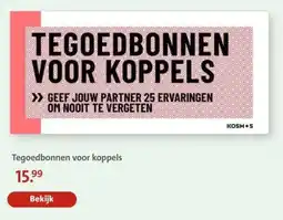Bruna Tegoedbonnen voor koppels aanbieding