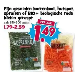 Boon`s Markt Fijn gesneden boerenkool, hutspot, spruiten of BIO+ biologische rode bieten geraspt aanbieding