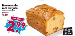 Boon`s Markt Bananencake met rozijnen aanbieding