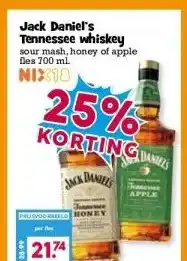 Boon`s Markt Jack Daniel's Tennessee whiskey aanbieding