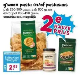 Boon`s Markt g'woon pasta en/of pastasaus aanbieding