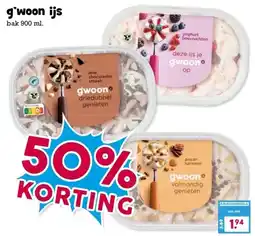 Boon`s Markt g'woon ijs aanbieding