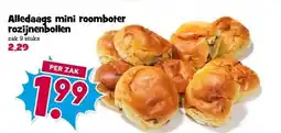 Boon`s Markt Alledaags mini roomboter rozijnenbollen aanbieding