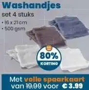 Boon`s Markt Washandjes aanbieding