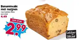 Boon`s Markt Bananencake met rozijnen aanbieding