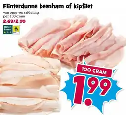 Boon`s Markt Flinterdunne beenham of kipfilet aanbieding