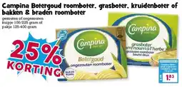 Boon`s Markt Campina Botergoud roomboter, grasboter, kruidenboter of bakken & braden roomboter aanbieding