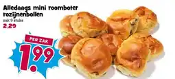 Boon`s Markt Alledaags mini roomboter rozijnenbollen aanbieding