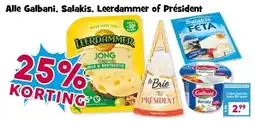 Boon`s Markt Alle Galbani, Salakis, Leerdammer of Président aanbieding