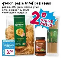 Boon`s Markt g'woon pasta en/of pastasaus aanbieding