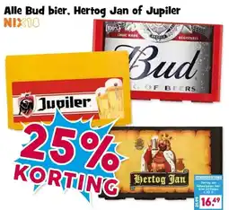 Boon`s Markt Alle Bud bier, Hertog Jan of Jupiler aanbieding